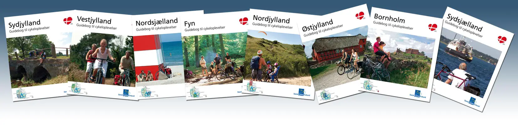 Forside til guide til cykeloplevelser i Øst- og Vestjylland