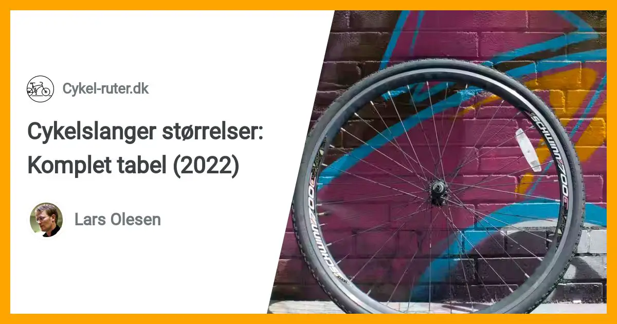 Tentacle Forge Registrering Cykelslanger størrelser: Komplet tabel (2023)