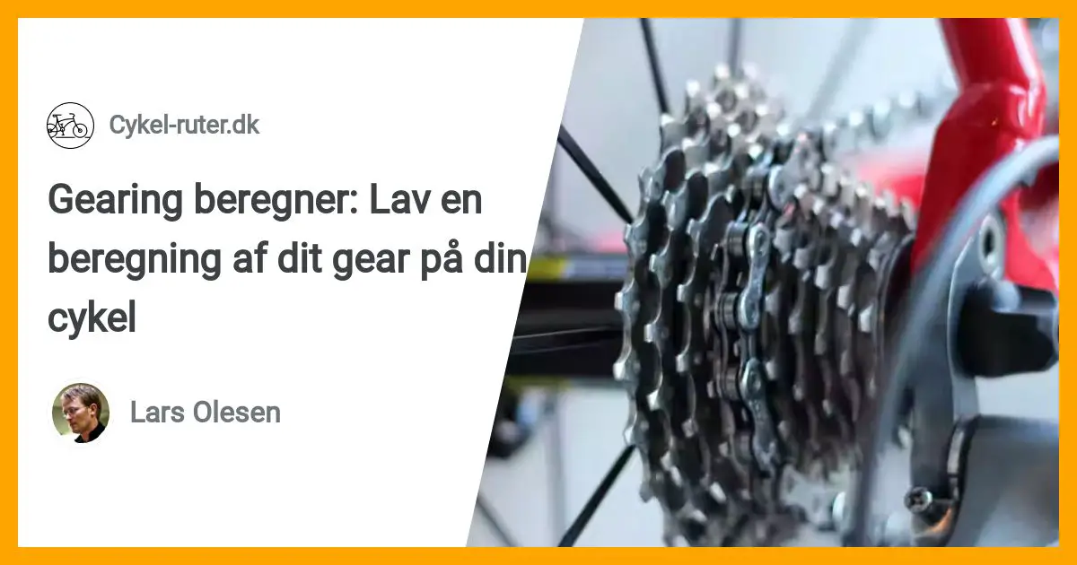 en beregning af dit på din cykel