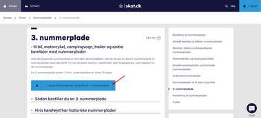 og for 3. nummerplade til cykelholder på bil