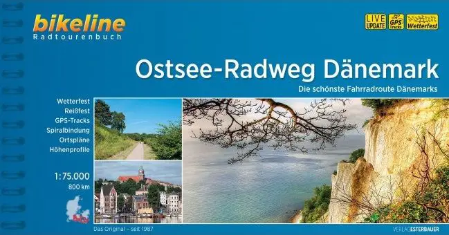 Kort over Nationalrute 8. Der Ostsee-Radweg - Dänemark